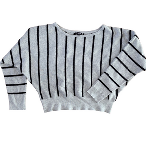 Express Knit Sweater Size XL Gray/Black